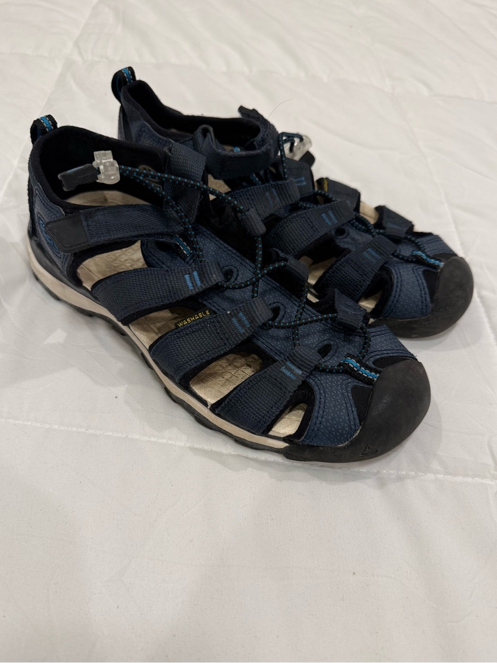 Keen Navy Blue Kids Closed-Toe Trek Sandals 5Y